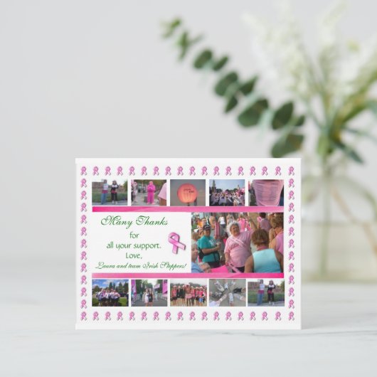 3-daagse Bedankt Briefkaart (Staand voorkant)