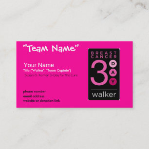 3-daagse Visitekaartjes (HOT PINK)