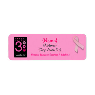 3-daagse wandelaarster | Label retouradres