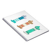 3 Dachshund Color Study #1 Notitieboek (Rechterzijde)
