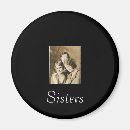 3 dames magneet zussen (Voorkant)