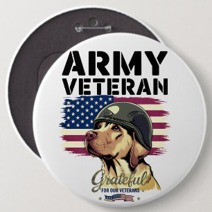 #3 Dankbaar voor onze Veteranen Ronde Button 6,0 Cm