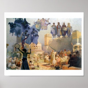 #3 De introductie van de Slavische liturgie, Mucha Poster