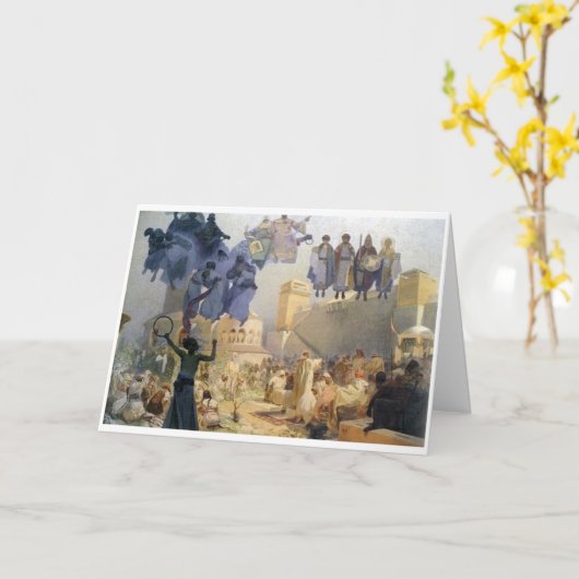 #3 De introductie van de Slavonic liturgy, Mucha Kaart (Gele Bloem)