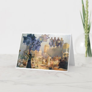 #3 De introductie van de Slavonic liturgy, Mucha Kaart