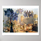 #3 De introductie van de Slavonic liturgy, Mucha Poster (Voorkant)