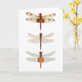 3 de Species Notecard van de libel Kaart (Gele Bloem)