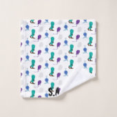 3-delig handdoekenset met een optocht van dwaze mo bad handdoek (Wasdoekje)