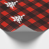 3-delige Buffalo Plaid Kerst Inpakpapier  (Hoek)