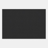 3-delige chique set van zwart, grijs, crème & tan inpakpapier vel (Voorkant)