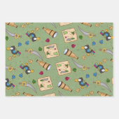 3 design - 1 cowboys en 2 piraten inpakpapier vel (Voorkant 3)