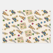 3 design - 1 cowboys en 2 piraten inpakpapier vel (Voorkant 2)