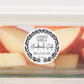 3 Design Custom Modern Leaf Border Waterdicht Labels (Aangebracht)