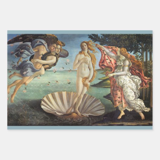 3 different Renaissance Art by Sandro Botticelli Inpakpapier Vel (Voorkant)