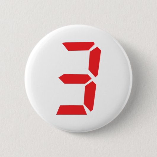 3 digitaal alarmnummer ronde button 5,7 cm (Voorkant)