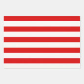 3 dikke, rode, dunne strepen kerst inpakpapier vel (Voorkant 3)