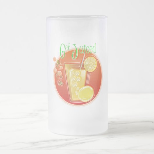 3 Dimensional Get Juiced Graphics Matglas Bierpul (Center)