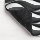 3 Dimensionale Wavy Zwart-wit Patroon Muismat (Hoek)