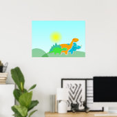3 Dinosaur Friends Poster (Thuiskantoor)
