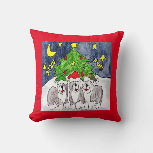 3 Dog Night Pillow Kussen (Voorkant)
