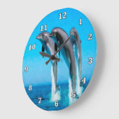 3 Dolphins Clock Grote Klok (Hoek)