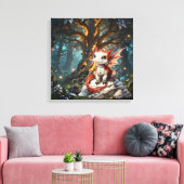 #3 Drakewereld Canvas Afdruk (Insitu (Woonkamer))