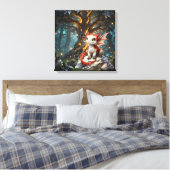#3 Drakewereld Canvas Afdruk (Insitu (Slaapkamer))