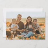 3 Drie foto familie kerstvakantie Kaart (Achterkant)