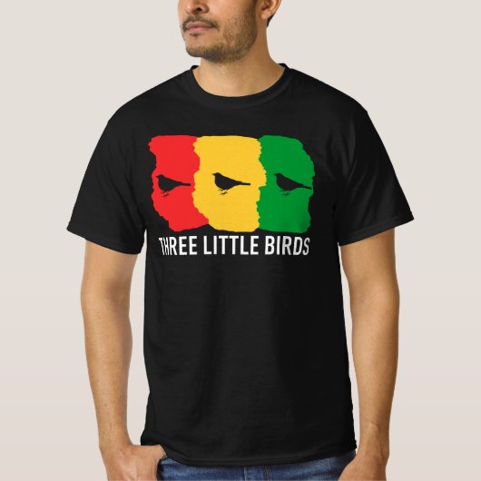3 Drie kleine vogeltjes Alles Irie Rasta Reggae T-shirt (Voorkant)