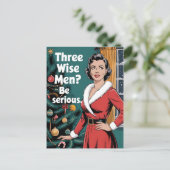 3 Drie wijze Mannen zijn serieuze kerstmis Briefkaart (Staand voorkant)