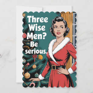3 Drie Wijzen Wees Ernstig Kerstmis Xmas Kaart