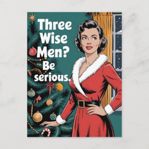 3 Drie Wijzen Wees Serieus Kerstmis Xmas Briefkaart