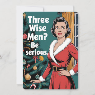 3 Drie Wijzen Wees Serieus Kerstmis Xmas Kaart