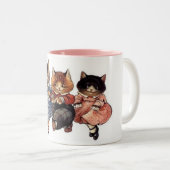 3 Droge katten Tweekleurige Koffiemok (Voorkant rechts)