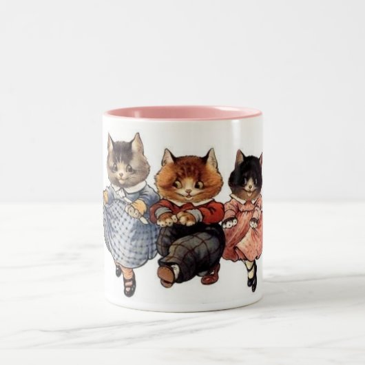3 Droge katten Tweekleurige Koffiemok (Center)