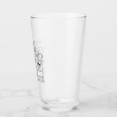 3 Dwaze Geiten Drinken Glas (Links)