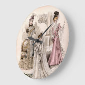 3 Edwardiaanse Dames die Mode van gowns voeren Grote Klok (Hoek)