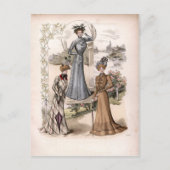 3 Edwardian Damas in Park Mode Briefkaart (Voorkant)