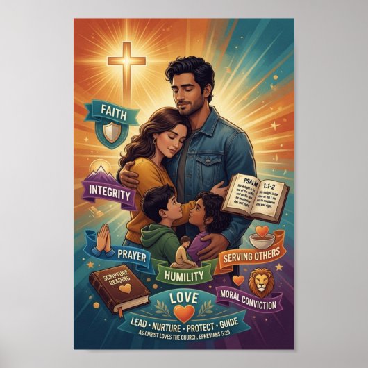 #3 Een christelijke man leeft zo Poster (Voorkant)