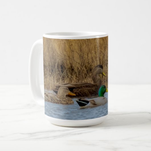 3 Eenden 11 oz of 15 oz mok (Voorkant links)