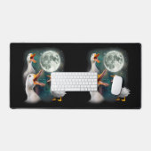 3 Eenden Huilen Naar De Maan Grappige Rare Vervloe Bureaumat (Keyboard & Muis)