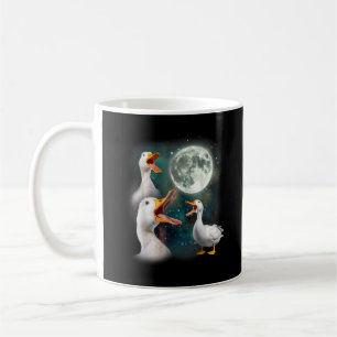 3 Eenden Huilen naar de Maan Grappige Rare Vervloe Koffiemok
