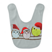 3 Eigenaars van een Branch-kerstbib