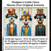 3 eigenzinnige Steampunk Schnauzer Dogs DDE5 Decou Tissuepapier