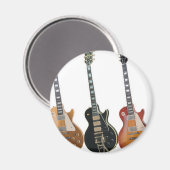 3 ELEKTRISCHE GITAREN MAGNEET (Voorkant / Achterkant)