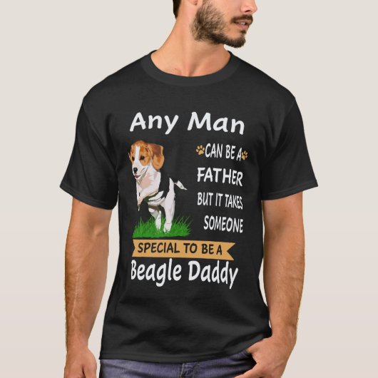 3 Elke Man - Beagle Daddy Beagle T-shirt (Voorkant)