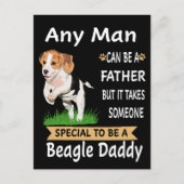 3 Elke Man Beagle Daddy Briefkaart (Voorkant)