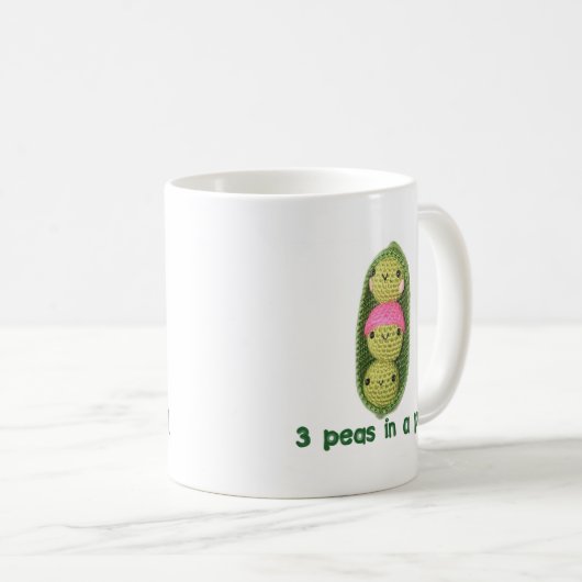 3 Erwten in een peul Koffiemok (Voorkant rechts)