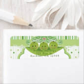 3 Erwten in een Pod Triplets Baby shower Invitatio Etiket (Insitu)