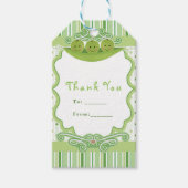 3 Erwten in een Pod Triplets Baby shower Party Fav Cadeaulabel (Voorkant)